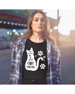 The World's Best Cat Mom T-Shirt, Personalized Cat T-Shirt