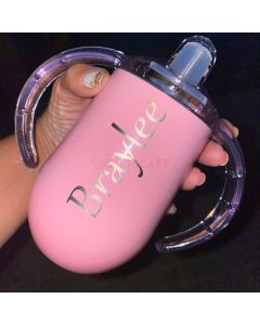 Personalized Sippy Cup, Stainless Steel Toddler Cup