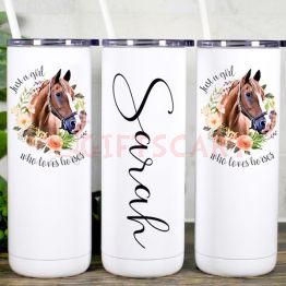Personalized Horse Tumbler Horse Gifts for Women
