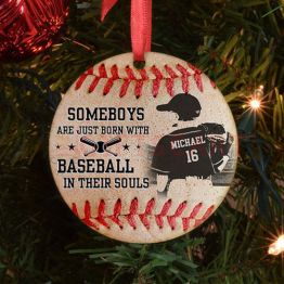 Someboys Are Just Born With Baseball In Their Soul Pandemic Ornament