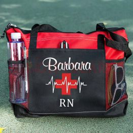 Personalized Nurse Tote Bag, RN, CNA, LPN Tote Bag, Custom Tote Bag