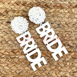 Personalized Custom Game Day Earrings  Bridal Shower Engagement Party Gift