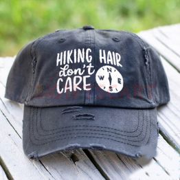 Hiking/Mountain Hair Don't Care Baseball Cap For Women