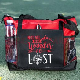 Not All Who Wander Are Lost Mountain Tote Bag