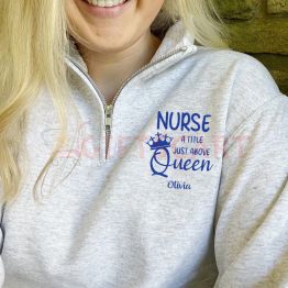 Personalized Nurse Pullover Sweatshirt  Jacket Gift