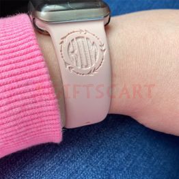 I can do All things through Christ Engraved Silicone  Watch Band for Apple, Samsung and Fitbit