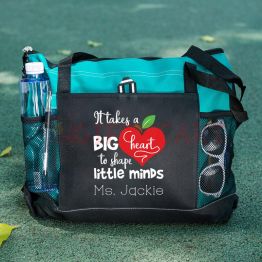 It Takes a Big Heart to Shape Little Minds Teacher Tote Bag