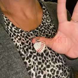 Baseball/Softball Necklace, Baseball Jewelry, Baseball Fan - Team Mom Jewelry