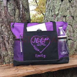 Personalized Jeep girl Tote Bag
