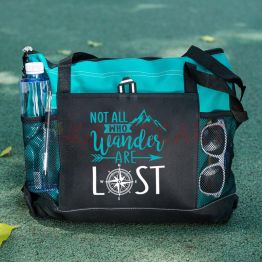 Not All Who Wander Are Lost Mountain Tote Bag