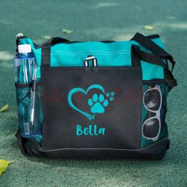 Personalized Dog paw Tote Bag