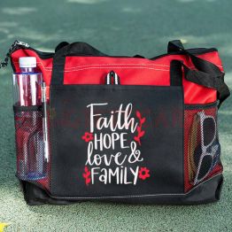 Jesus Christian Tote Bag Faith Hope Love Family Tote Bag
